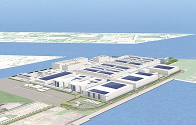 堺コンビナート太陽光発電施設の完成イメージ