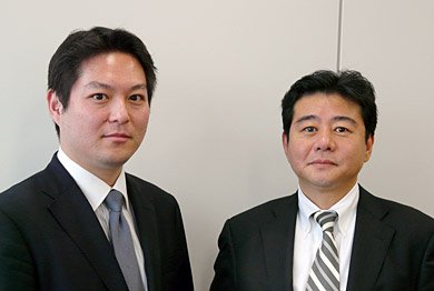 SAPジャパンの福田譲氏（左）とIBCSの刀根猛氏