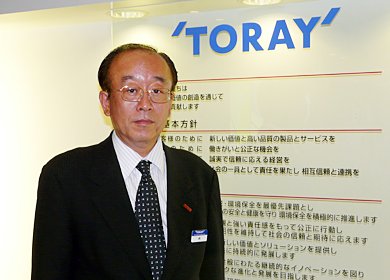 東レ 物流部長の橘真一氏。営業、物流の2部門で社長賞を受賞した