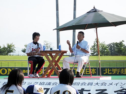 北京五輪・女子ソフトボール代表の斎藤春香監督とのトークショー