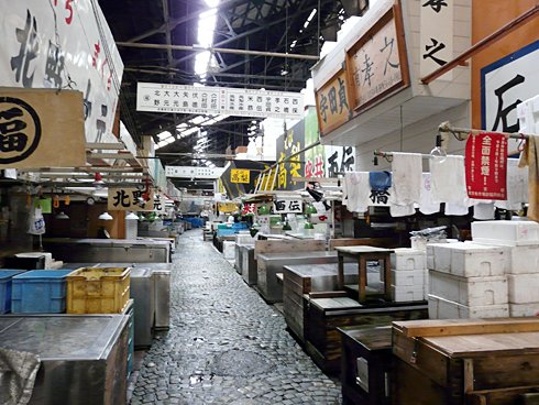 築地市場内の様子